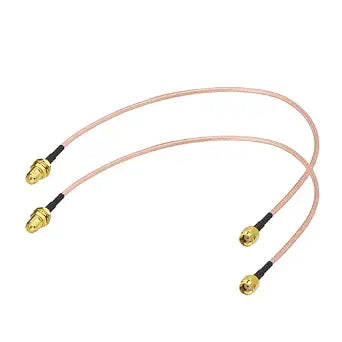 Superbat RP-SMA Female to RP-SMA Male RG316D Extension Cable 12inch 2-Pack
