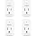 BSEED 1620 Joules Single Outlet Surge Protector, 1800W Mini Surge Protector for Refrigerator, PC, TV, Xbox, PS5, Home Appliances, Voltage Protector with LED Indicator, 120V, 4 Pack