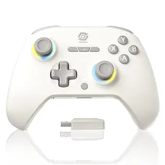 PeriphX Wireless PC Controller with 1000Hz Polling Rate, Switchable Hall and Tactile Triggers（Long/Short Travel Triggers）, Hall Joysticks, Turbo, Macro, RGB Lighting, 2.4G Bluetooth Wired, Compatible with Windows PC/ Switch1,2/Steam Deck/Android/iOS