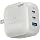 65W GaN Charger, Wozoyo 2XType-C & USB-A Superfast 2.0 Charging, Compatible for iPhone 17/16/16 Pro Max/15 Series/iPad Pro, Smartphones, Tablets and More, PD/PPS/QC 3.0,Compact Foldable Plug