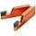 MONEER Cell Phone Stand, Phone Stand for Desk, Foldable & Portable iPhone Stand, Cell Phone Holder Desk Compatible with All Mobilephone, iPhone, iPad mini, Tablet 4-10.5" (Orange)