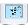 Programmable Thermostat for House, 2 Heat/1 Cool, Extra Large Display, White Backlight