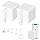 MOES Smart Fingerbot 2packs with Tuya Bluetooth Hub and Accessory kit, Smart Switch Button Pusher Adds Finger Touch Control, Compatible with Alexa, Google Home, Timing and Remote Control Finger Bot