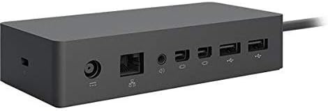 Microsoft 1661 Docking Station - Tablet, Surface Pro 3, Surface Pro 4 Surface Book, Black W/90W power adapter(Renewed)