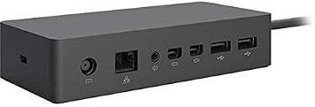 Microsoft 1661 Docking Station - Tablet, Surface Pro 3, Surface Pro 4 Surface Book, Black W/90W power adapter(Renewed)
