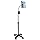 Gooseneck Floor Stand – CTA’s Compact, Adjustable Gooseneck with Swivel Casters for iPad 7th/ 8th/ 9th Gen 10.2”, iPad Air 4, 12.9”, Surface Pro, Zebra & Other 7-13” Tablets (PAD-CGS)