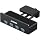 USB Hub 3.0, JESWO Clamp USB Hub with Extra Power Supply Port, Aluminum 4-Port USB 3.0 Extender Hub with 4.92ft Cable for Monitors, Desks, PC, Laptop, XPS, USB-Flash Drives, etc.