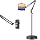 Tablet Floor Stand with 12lb Base - Adjustable Height Heat-Resistant Anti-Scratch Stretchable Swivel Holder, Compatible with iPhone iPad Pro Air Mini, Samsung, Kindle, Cell Phones 4.7"-13" - Large
