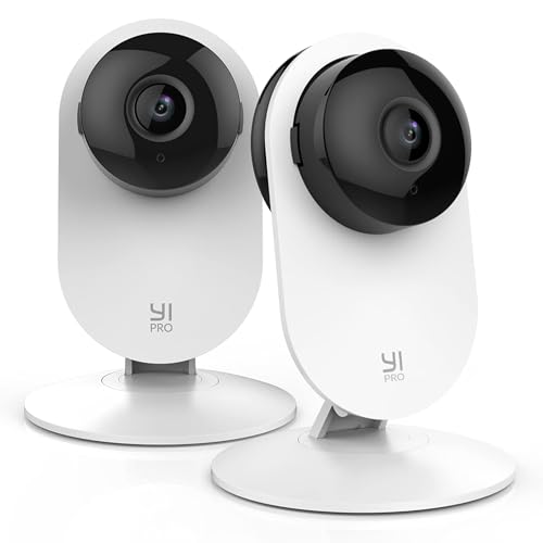 YI Pro 2K Home Security Camera 2Packs,2.4GHz WiFi with Smart Detection