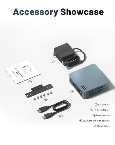 Mini PC Desktop Computer for Wireless Office with Ryzen 5 3501U