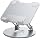 Desktop Tablet Stand with 360° Rotation & Height Adjustment – Heavy Duty Aluminum Alloy Tablet Holder for Desk, Compatible with iPad, Tablets, Laptops & Drawing Boards (4.5-14 inch, Silver)