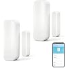 WiFi Door Sensor Window Detector: Smart Window Contact Sensor, Wireless Magnetic Door Open Detector with Free Notification Alerts, Compatible with Alexa Google Assistant (2-Pack)