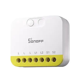 SONOFF MINI Duo-L Zigbee Smart Switch – No Neutral Wire, Zigbee 3.0, Dual Channel, 16A Total, Compatible with Alexa, Google Home, Smart Timer & Automation, Compact Size, 1-Pack