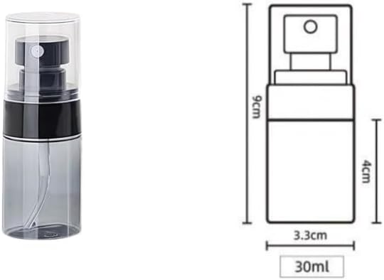 2 Black Transparent Accessories Mist Plastic Refillable Container Mini Spray Bottle, Suitable For, Cleaning, Skin Care, Perfume，Makeup，Spray Bottles Small,Misting Spray Bottle