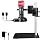 NICE-POWER Digital Microscope with Metal Base, 13MP 1080P HDMI VGA Industrial Microscope Magnifier, 130X Zoom C-Mount HD Lens, LED Ring Light, Soldering Electronic Repair Bench Microscopes