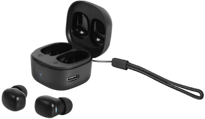 Wireless Earbuds for Small Ears, Compact Ear Buds for Kids & Teens, 2.5g Ultra-Light, Coin-Sized Charging Case, Bluetooth 5.4 Earphones for Workout &Outdoor, Laptop Pad Phones Compatible, Black