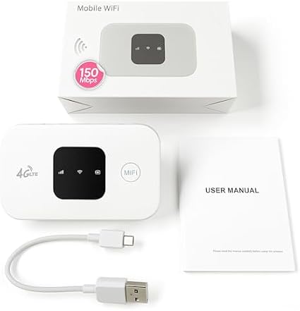 Mobile Hotspot, Portable Travel Router 300Mbps High Speed SIM Card (Not Provide) Hotspot Device 4G Strong Coverage Mobile Internet Router for Car Home Office Travel