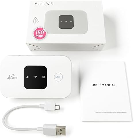 Mobile Hotspot, Portable Travel Router 300Mbps High Speed SIM Card (Not Provide) Hotspot Device 4G Strong Coverage Mobile Internet Router for Car Home Office Travel