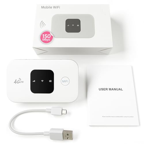 Mobile Hotspot, Portable Travel Router 300Mbps High Speed SIM Card (Not Provide) Hotspot Device 4G Strong Coverage Mobile Internet Router for Car Home Office Travel