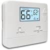 NonProgrammable Thermostat for Home, Digital Energy-Saving Thermostat,Single-Stage Systems, 1 Heat/1 Cool, Easy DIY Install, White Backlight
