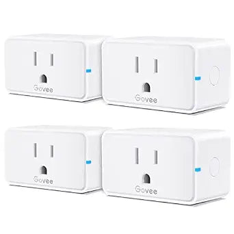 Govee Smart Plug 15A WiFi Bluetooth Outlet 4 Pack, Remote Group Control