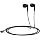 Maeline Bulk Earbuds with 3.5 mm Headphone Plug - 100 Pack Wholesale Bundle - Jet Black