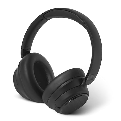 Amazon Basics Hybrid Active Noise Cancelling Headphones, Wireless Bluetooth 5.3, 35 Hours Battery Life with ANC On, 45 Hours with ANC Off, Over Ear Comfortable Fit with Soft Ear Cushions, Black
