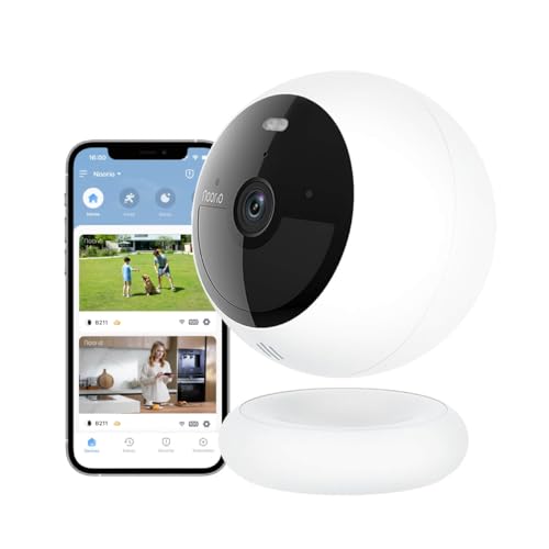 Noorio B211 Security Camera Indoor Outdoor Wireless 2K+ Camera for Home Security, Motion Activated Security Camera Spotlight Color Night Vision 16GB Local Storage Compatible with Alexa Magntic