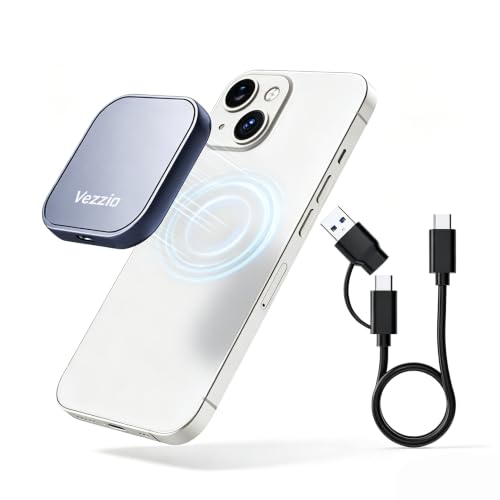 Vezzio 512GB Magnetic Portable SSD, USB3.2 Gen2 510MB/s, Aluminium Alloy