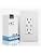 MOES 65W GaN USB-C Wall Outlet 15 Amp, PD Fast Charging, Matte White