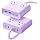 ORICO GaN 8-in-1 Power Strip with 4 AC Outlets, 2 USB-C 2 USB-A Ports - Image 9