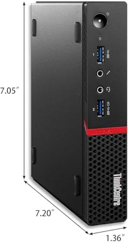 Lenovo ThinkCentre M700 Tiny Desktop PC with 24" FHD Monitor, Intel Quad Core i5-6500, 16GB DDR4 RAM 256GB SSD, 2 DisplayPort, Keyboard & Mouse, WiFi, Windows 11 Pro (Renewed) - Image 7