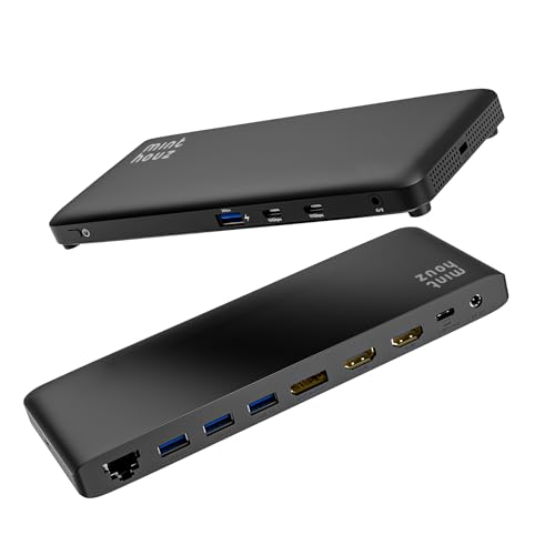 Laptop Docking Station, 12-in-1 USB-C Docking Station, Triple Display with 2xHDMI and 1xDP, 10 Gbps USB-C and 5 Gbps USB-A Data, Ethernet, Audio, 100W Charging for Dell, HP, Lenovo and More - Image 2