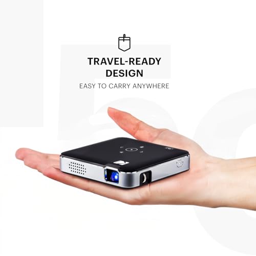 KODAK Luma 150 Type 4 Pocket DLP Pico Projector Kit, Mini Projector, Black