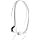 SONXTRONIC White ICE Xdr-8001 Vertical in Ear Ultralight Sport Running Headband Headphones (mdr-w08l Style White and Silver)