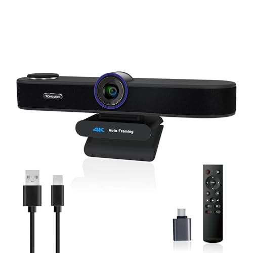 TONGVEO 3-in-1 4K Webcam with Microphones and Speake | Computer Access - Image 2
