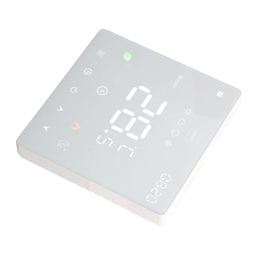 Touch Smart Thermostat Electric Floor Heat Temperature Control Switch AC 90‑240V