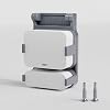 Garage Door Bracket for SimpliSafe Alarm Contact Sensor | Secure Mount with Quick-Snap Clip & Screws | Easy Install Accessory (Sensor Not Included)