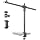 Camera Desk Mount Webcam Stand with Overhead Articulating Magic Boom Arm 1/4" Ball Head for DSLR Tripod, Adjustable Light Stand, Tabletop C Clamp for Ring Light Photo Video Shooting Live Streaming