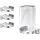 Wall Mount for TP-Link Deco WiFi 7 (BE63/BE65/BE67/BE68) & XE75 Pro/X80/X75, Heavy Duty Stainless Steel Holder with Cable Management, Space-Saving Cooling Stand, 3 Pack