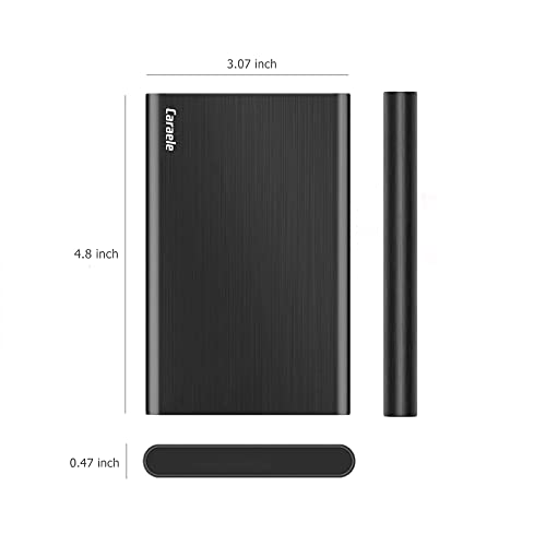750GB Ultra Slim Portable External Hard Drive USB3.0 HDD Storage Compatible for PC, Desktop, Laptop, MacBook, Chromebook, Xbox One, Xbox 360, PS4 (Black)