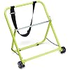 trueCABLE Wire and Cable Caddy with Wheels and Pull Strap, Industrial Grade Steel Wire Dispenser, Holds Cable Reels Up to 20" Diameter and 100 lb Capacity