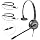 Telephone-Headset with Noise-Cancelling Microphone – Call Center Quick Disconnect (QD) Headset with RJ09 Cables, compatible with Yealink, Grandstream, Polycom, Snom, Fanvil, and Mitel Phones (Mono)