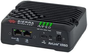 Semtech Airlink XR60 World's Smallest Rugged 5G Router | Dual Ethernet (1 Gbps + 5 Gbps) | Wi-Fi 6 | IP64 Rated | TAA Compliant | 1105233