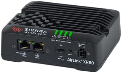 Semtech Airlink XR60 World's Smallest Rugged 5G Router | Dual Ethernet (1 Gbps + 5 Gbps) | Wi-Fi 6 | IP64 Rated | TAA Compliant | 1105233