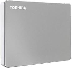 Toshiba Canvio Flex 2TB Portable External Hard Drive USB-C USB 3.0, Silver for PC, Mac, & Tablet - HDTX120XSCAA