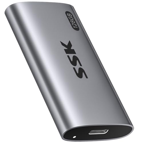 SSK 128GB Portable SSD External Hard Drive Solid State Drive up to 550MB/s