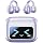 Open Ear Clip Headphones Wireless Earbuds Bluetooth 5.4 Sports Earphones with Wireless LED Touch Screen Waterproof in Ear Earphones for Pad Tablet Laptop Android/iOS Phones (Purple)
