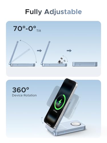 UGREEN MagFlow Qi2.2 25W 3-in-1 Foldable Wireless Charging Station