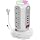 Fast Charging Station Power Tower - 15 AC Outlets & Dual USB-C 30W (Single Port 30W/2 Ports 15W Each), 4 USB-A, Retractable Cord Surge Protector with Top Night Light for Home Office Dorm Room